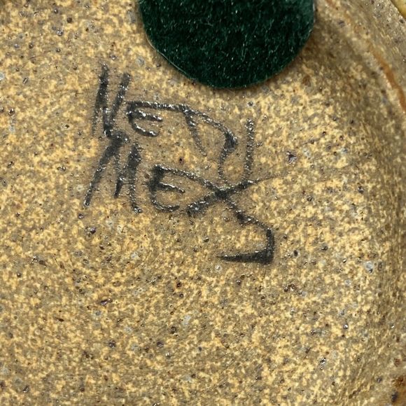 Mexico Pottery Chamber Candle Holder Signed NETZI Hand Crafted Home Decor - Read - Picture 8 of 10